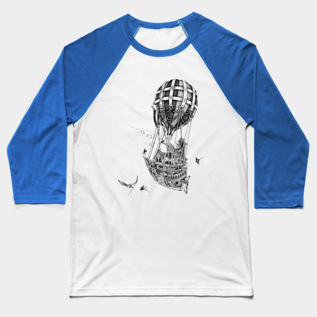 between sky and sea Baseball T-Shirt by vasodelirium